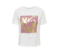 JDY - JDYLIMA S/S PRINT T-SHIRT JRS Cloud Dancer - Gr. - XL