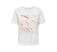 JDY - JDYLIMA S/S PRINT T-SHIRT JRS Cloud Dancer - Gr. - XS