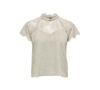 JDY - JDYLION S/S LACE TOP WVN DIA chateau gray - Gr. - XS
