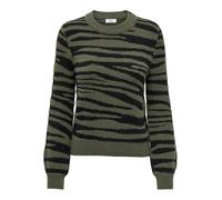 JDY - JDYLORRAINE ANIMAL L/S PULLOVER KNT NOOS kalamata - Gr. - M