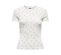 JDY - JDYLUCKY S/S O NECK TOP JRS NOOS Cloud Dancer - Gr. - L