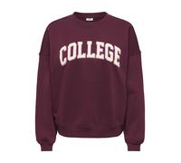 JDY - JDYMESA L/S O-NK EMB SWEAT JRS NOOS Windsor Wine - Gr. - XL