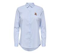 JDY - JDYMIO L/S EMBROIDERY SHIRT WVN NOOS cashmere blue - Gr. - 40