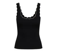JDY - JDYNANNA S/L SCALLOP EDGE TOP KNT NOOS Black - Gr. - M
