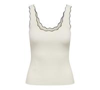 JDY - JDYNANNA S/L SCALLOP EDGE TOP KNT NOOS Cloud Dancer - Gr. - XS