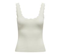 JDY - JDYNANNA S/L SCALLOP EDGE TOP KNT NOOS Cloud Dancer - Gr. - XS