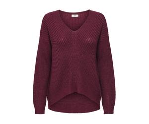 JDY - JDYNEW MEGAN L/S PULLOVER KNT NOOS Cabernet - Gr. - XL