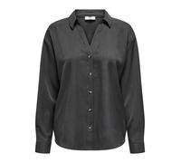 JDY - JDYNINA L/S SHIRT WVN NOOS Dark Grey Melange - Gr. - XS