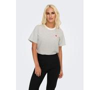 JDY "JDYPISA S/S PRINT TOP JRS NOOS" mit Herz Stickerei (18834057-S)