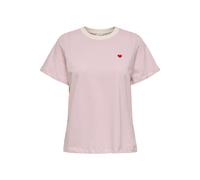 JDY "JDYPISA S/S PRINT TOP JRS NOOS" mit Herz Stickerei (84239355-M)