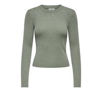 JDY - JDYPLUM LUREX L/S O-NECK PULLOVER KNT Hedge Green - Gr. - S