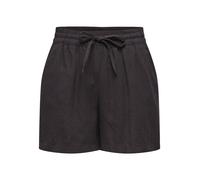 Shorts JDY "JDYSAY HW LINEN STRING SHORTS WVN DIA", Damen, Gr. L, N-Gr, chocolate torte, Web, Obermaterial: 80% Viskose, 20% Leinen, unifarben, regular fit kurz, Hosen Shorts, mit Leinen (78706613-L)