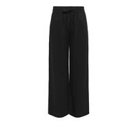 JdY Damen JDYSAY Linen HW Wide Pant WVN NOOS Leinenhose, Black, (L) W x 32L
