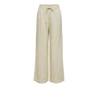 Jacqueline de Yong Schlupfhose JDYSAY Linen HW Wide Pant – 55% Leinen/45% Viskose Damen L (40) L/32 Beige
