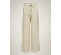 JdY Damen JDYSAY Linen HW Wide Pant WVN NOOS Leinenhose, Oatmeal/Detail:Melange, XL / 32L
