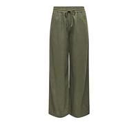 JdY Damen JDYSAY Linen HW Wide Pant WVN NOOS Leinenhose, Kalamata, L / 32L