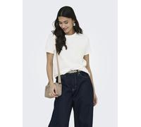 JDY - JDYSELMA S/S CROCHET POCKET TOP JRS NOOS Cloud Dancer - Gr. - M