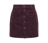 Cordrock JDY "JDYSHIRAZ CORDUROY SKIRT PNT DIA", Damen, Gr. XS (34), windsor wine, Cord, Obermaterial: 100% Baumwolle, unifarben, kurz, Röcke Cordrock (66965161-XS)