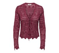 JDY - JDYSUN LAY L/S V-NECK TIE CARDIGAN KNT Rhubarb - Gr. - XL
