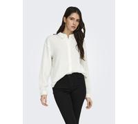 JDY Damen Musselin-Bluse JDYTheis Langarm 15271018 Cloud Dancer M