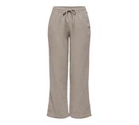 Schlupfhose JDY "JDYTHEIS LIFE WIDE PANT WVN NOOS", Damen, Gr. L, Länge 32, brindle, Web, Obermaterial: 100% Baumwolle, unifarben, relaxed fit knöchellang, Hosen Schlupfhose, Baumwolle (47762364-L) br