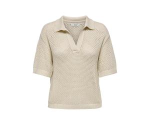JDY Jdytikka S/S Collar Pullover KNT
