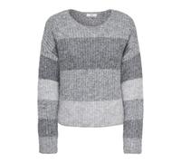 JDY - JDYVERONICA L/S O-NECK PULLOVER KNT Dark Grey Melange - Gr. - XS