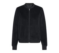 JDY - JDYVIDA L/S VELVET ZIP TOP JRS DIA black - Gr. - XS