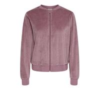 JDY - JDYVIDA L/S VELVET ZIP TOP JRS DIA rose brown - Gr. - S