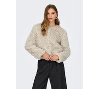 JDY Kunstpelzjacke "NEO" in Beige - Größe M | Damenjacken