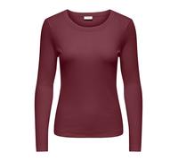 JDY Longsleeve "Lucky" in Bordeaux - Größe L | Damen Tops