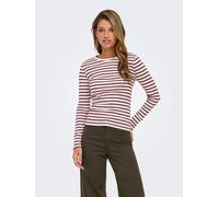 JDY Longsleeve "Lucky" in Bordeaux - Größe S | Damen Tops