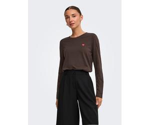 JDY Longsleeve "Pisa" in Braun - Größe L | Damen Tops