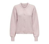 Strickjacke JDY "JDYLUMI LIFE L/S BUTTON CARDIGA KNT NOOS" Gr. L (40), lila (light detail:melange) Damen Strickjacken (99557112-L) light lila detail:melange