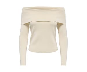 JDY - Off-Shoulder Pullover weiß - Gr. - S