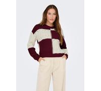 JDY Pullover in Bordeaux - Größe L | Damen Pullover Cardigans