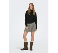 Strickpullover JDY "JDYPRIME LIFE L/S HN BAT. PULL. KNT NOOS", Damen, Gr. L, schwarz, Strick, Obermaterial: 78% Polyester, 22% Viskose, unifarben, bequem normal, Rundhals, Fledermausärmel Strickkante,