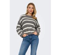 JDY Pullover "Justy" in Grau - Größe L | Damen Pullover Cardigans