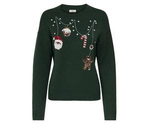 JDY Pullover "Santa" in Grün - Größe L | Damen Pullover Cardigans