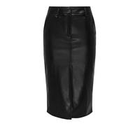 JDY - Rock aus Lederimitat schwarz - Gr. - M