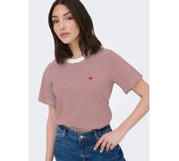 JDY Shirt "Pisa" in Bordeaux - Größe XS | Damen Tops