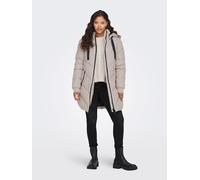 JDY Steppmantel "SKYLAR PADDED HOOD" in Beige - Größe L | Damenjacken
