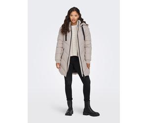 JDY Steppmantel "SKYLAR PADDED HOOD" in Beige - Größe L | Damenjacken