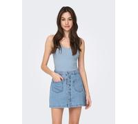 JDY Stricktop in Hellblau - Größe M | Damen Tops