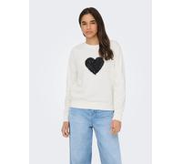 JDY Sweatshirt "Paris" in Creme - Größe XL | Damen Sweatshirts Jacken