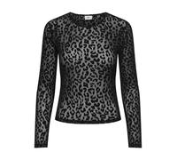 JDY - Top aus Mesh - Ruby schwarz - Gr. - XS
