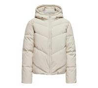 JdY Winter Stepp Jacke mit Kapuze Wattierter Blouson Warm Gefüttert Langarm Puffer Gummizug JDYARNHEM, Farben:Sand, Größe:L