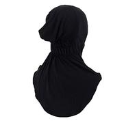 JDYaoYing Frauen Muslimische Innenkappe Hijab Caps Islamische Hals Abdeckung Unter Schal Kopfbedeckung Kappe Einfarbig, Bl;ack, 6