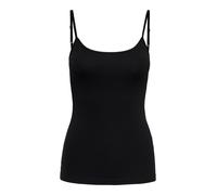 Tanktop JDY "JDYAVA SINGLET JRS NOOS", Damen, Gr. L, schwarz, Jersey, Obermaterial: 95% Baumwolle, 5% Elasthan, unifarben, regular fit hüftlang, Rundhals, Tops Tanktop (27734232-L) schwarz