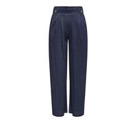 Jerseyhose JDY "JDYBIRDIE GEGGO LONG PANT JRS", Damen, Gr. M, Länge 32, schwarz iris detail:melange, Jersey, Obermaterial: 53% Viskose, 47% Nylon, meliert, regular fit normal, Hosen Jerseyhose (861267